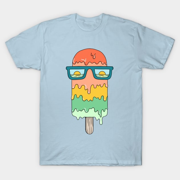 Hot Ice Cream Summer T-Shirt by coffeeman